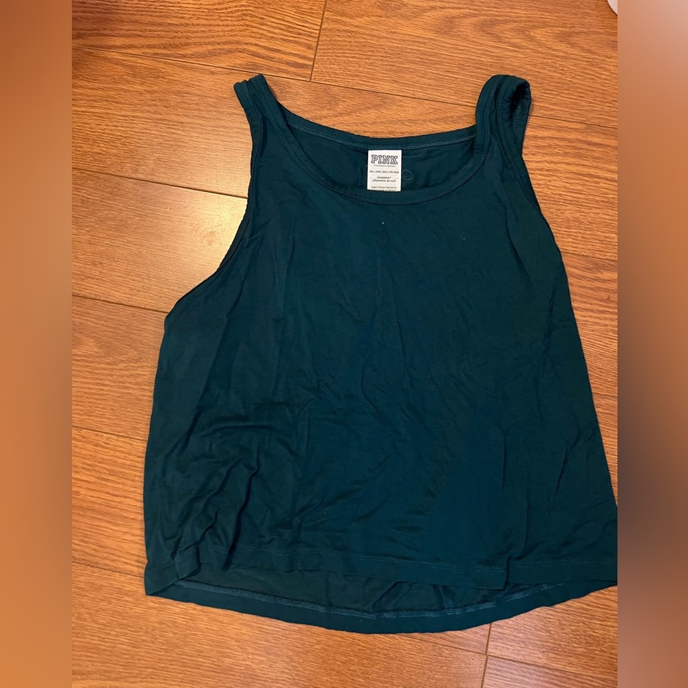Women's Teal crop Tank Top